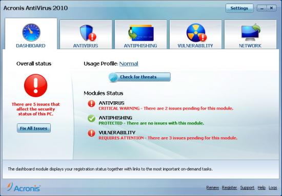  Acronis AntiVirus 2010 13.0.17.343