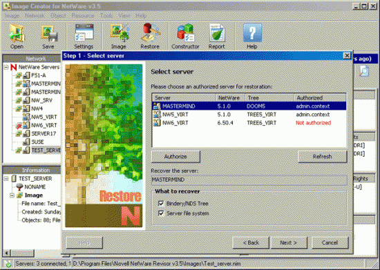  Novell NetWare Revisor 3.5